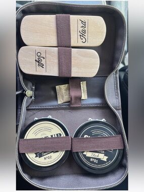 Gentlemen's Hardware Buff & Shine Shoe Polish Kit - Missing Rag - Very Light Use